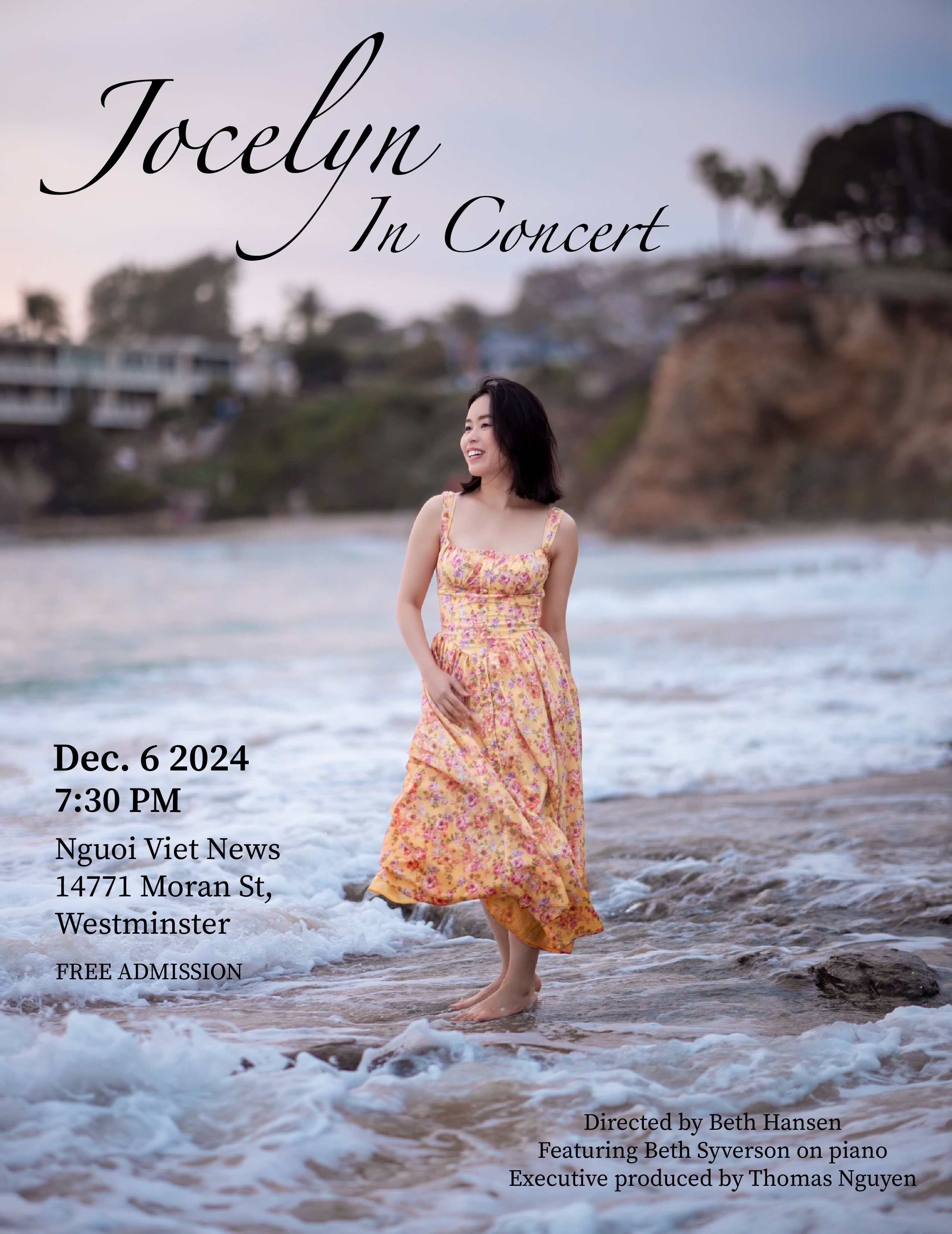 Jocelyn In Concert Flyer